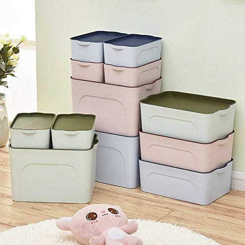 MSNLY Escritorio Joyas y cosméticos Caja de Almacenamiento de Escritorio Tipo de cajón Artículos pequeños Caja de Almacenamiento organizadora Mini Estante de plástico.