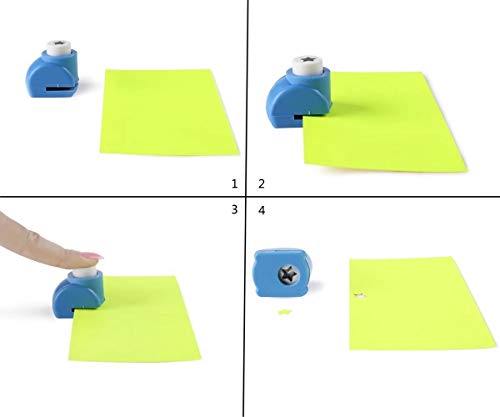 MUCHEN SHOP Perforadoras de Papel,8 Pack Mini Troqueladores de Papel Craft Punch Paper Shaper Impresión Perforadores Formas Punzón de Papel para Manualidades para Tarjetas de Navidad o de Celebración