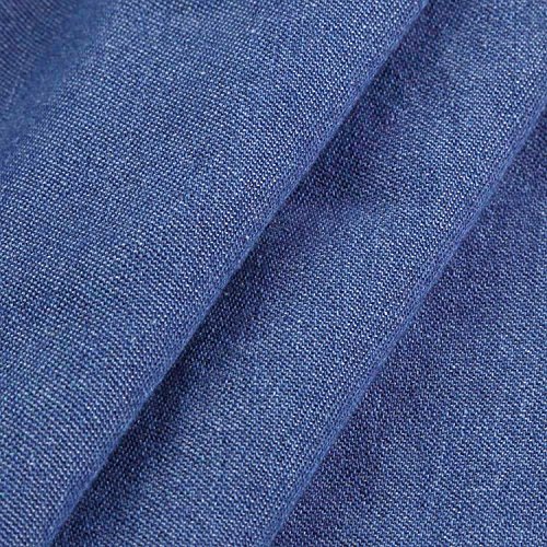 Mujeres Manga Larga Camisas Vaquero - Fashion Primavera Otoño Camisa de Jean con Botones Color Sólido Slim Blusa Boyfriend Casual Camisetas Tops Tallas Grandes