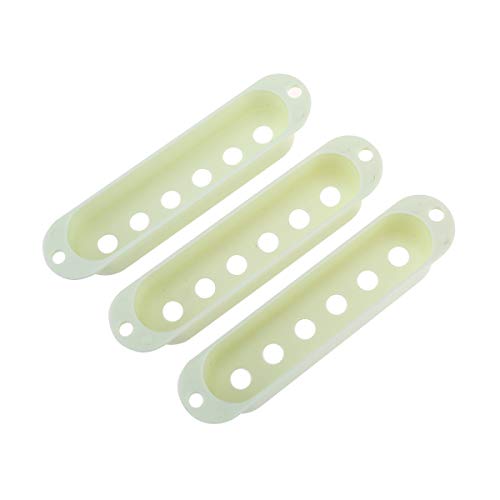 Musiclily Pro Plástico Cubiertas de Pastilla Single Coils para EE. UU. / México Strat, Mint Green (Juego de 3)