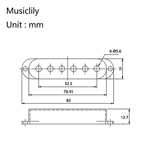 Musiclily Pro Plástico Cubiertas de Pastilla Single Coils para EE. UU. / México Strat, Mint Green (Juego de 3)