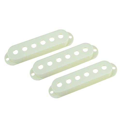 Musiclily Pro Plástico Cubiertas de Pastilla Single Coils para EE. UU. / México Strat, Mint Green (Juego de 3)