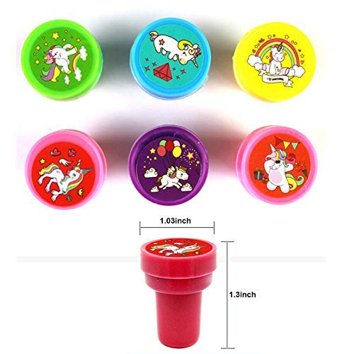 MWOOT 24 Piezas Sellos para Fiestas Infantiles,Niños estampadoras Infantiles,Entintadores de entintado