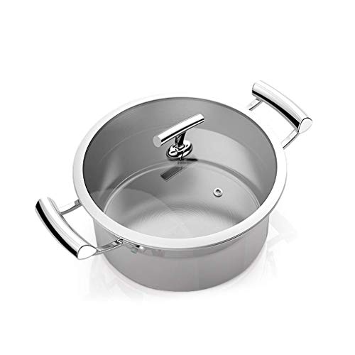 MxZas Acero Inoxidable de Tiesto Quart Cocina la Conserva y la Olla con Tapa Jzx-n