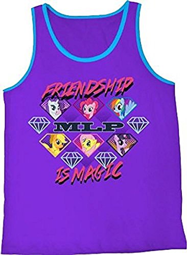 My little Pony MLP Friendship is Magic Electric Diamonds - Camiseta de tirantes para adultos, color morado morado XXL