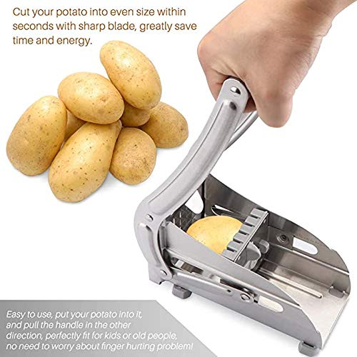 Mzthkly Astilladora de Patatas de Acero Inoxidable, Cortador de Verduras, trituradora, cortadora de Patatas (1pc)