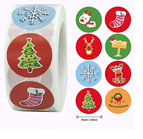 N /A 500 Etiquetas 500 Etiquetas de Agradecimiento Doradas Festival de Navidad, cumpleaños Bodas Vacaciones Regalos Decorativos Etiquetas Adhesivas Pegatinas
