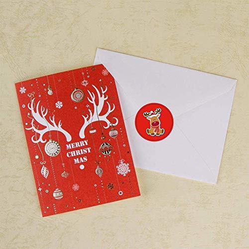N /A 500 Etiquetas 500 Etiquetas de Agradecimiento Doradas Festival de Navidad, cumpleaños Bodas Vacaciones Regalos Decorativos Etiquetas Adhesivas Pegatinas