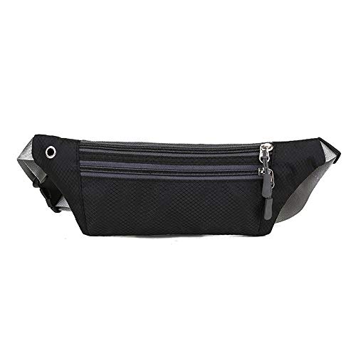 N / A Riñonera Femenina Deportiva Bolso Impermeable Unisex Cambio teléfono móvil Bolso de Cintura con Llave portátil Bolso de Cintura para Mujer Billetera Longitud del Paquete 30cm