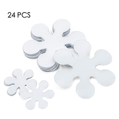 N\A - Pegatinas antideslizantes con diseño de flores, 24 unidades, para bañera, ducha, piscinas, barcos, escaleras