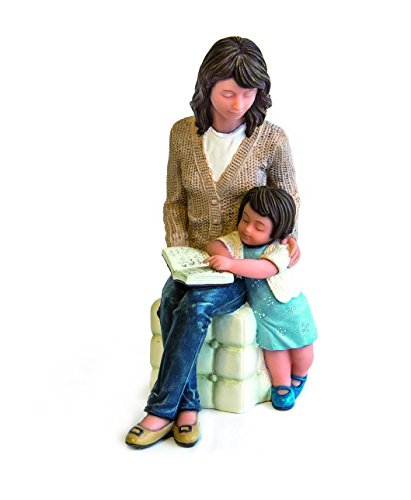 Nadal Figura Decorativa aprendiendo a Leer, Resina, Multicolor, 10.50x7.00x16.50 cm