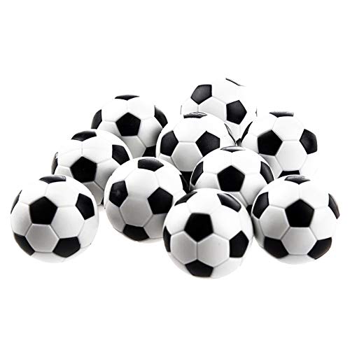 Naisicatar Reemplazo 6Pcs Mini balones de plástico Bola de Mesa Juego de fútbol Negro y Negro Juguete Interesante