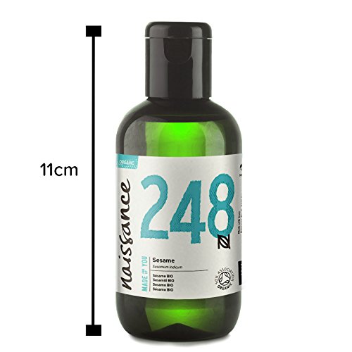 Naissance Aceite Vegetal de Sésamo BIO 100ml - 100% puro, prensado en frío, certificado ecológico, vegano y no OGM …