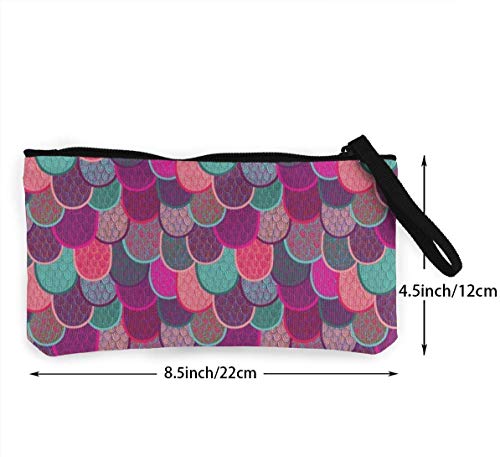 naotaori Básculas Básculas de Pescado y Colas de Sirena Monedero de Lona Bolsa de Cambio Unisex Mini Billetera Organizador de Tarjetas de Llaves con Cremallera para Mujeres y Hombres Mochilas ocasion