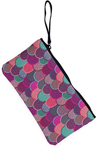 naotaori Básculas Básculas de Pescado y Colas de Sirena Monedero de Lona Bolsa de Cambio Unisex Mini Billetera Organizador de Tarjetas de Llaves con Cremallera para Mujeres y Hombres Mochilas ocasion