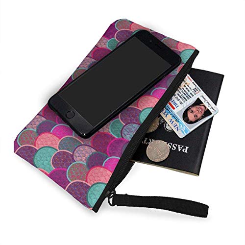 naotaori Básculas Básculas de Pescado y Colas de Sirena Monedero de Lona Bolsa de Cambio Unisex Mini Billetera Organizador de Tarjetas de Llaves con Cremallera para Mujeres y Hombres Mochilas ocasion