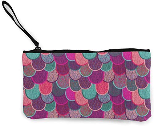 naotaori Básculas Básculas de Pescado y Colas de Sirena Monedero de Lona Bolsa de Cambio Unisex Mini Billetera Organizador de Tarjetas de Llaves con Cremallera para Mujeres y Hombres Mochilas ocasion