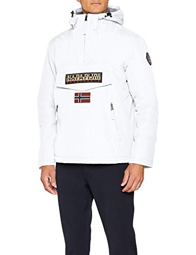 Napapijri Rainforest Pocket, Chaqueta para Hombre, Blanco (Bright White 002), Small