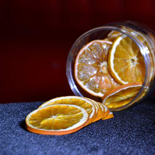 Naranja deshidratada para cóctel. Fruta deshidratada sin azúcar para coctel /decoración / repostería / navidad / bebidas.Rodaja de Naranja seca 100% natural sin aditivos. Tarro pequeño 60 Gr