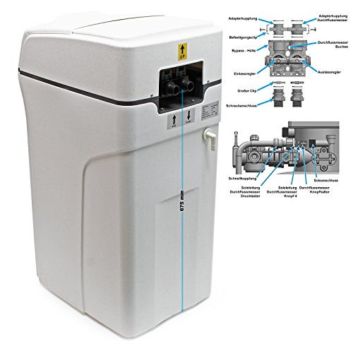 Naturewater Equipo descalcificador agua automático 3000 l/h intercambiador iónico Tratamiento agua