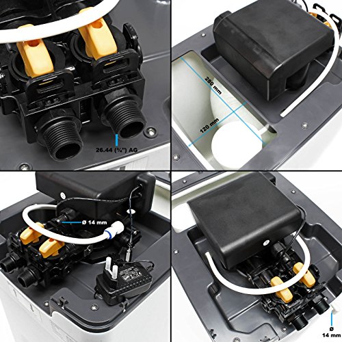 Naturewater Equipo descalcificador agua automático 3000 l/h intercambiador iónico Tratamiento agua