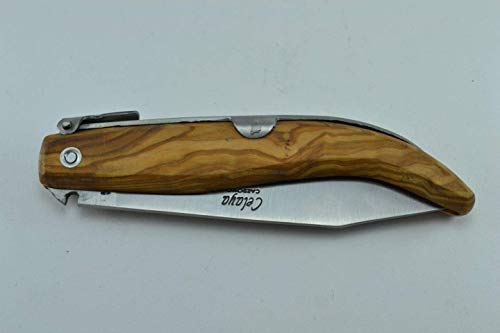 Navaja Celaya Clásica Albaceteña Pastora Madera Olivo 10 cm