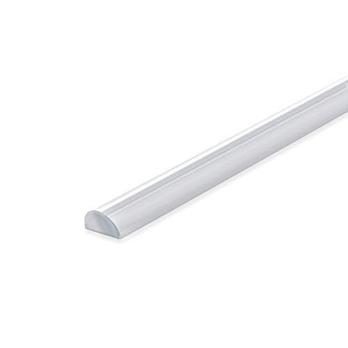 Navaris Junta de repuesto redonda para mampara de ducha - Sello protector de 10x5MM contra salpicaduras - Tira de sellado transparente de 100CM