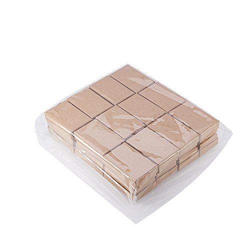 NBEADS 24 Piezas Caja de Joyas de Cajas de Cartón de Rectángulo de Kraft Marrón para Exhibición de Regalos de Anillo de Collar, 8X5X3 Cm