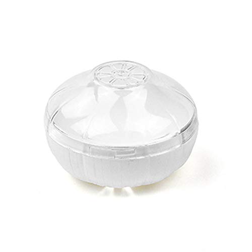 Ndier Veggie Fruit Shaped Savers Caja de Almacenamiento de Alimentos Caja de plástico con Tapa Transparente (Ajo)
