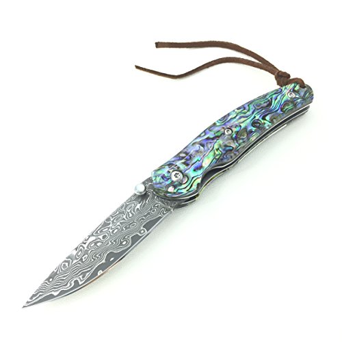 Nedfoss Vg-10 Damasco Acero Outdoor Navaja Regalo Colección Cuchillo Plegable de Bolsillo
