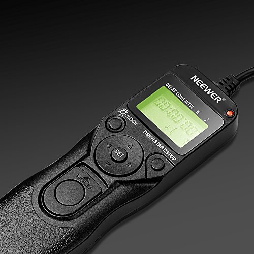 Neewer® LCD Temporizador Disparador a Distancia de Control Remoto para Canon 700D/T5i, 650D/T4i, 550D/T2i, 500D/T1i, 350D/XT, 400D/XTi, 1000D/XS, 450D/XSi, 60D, 100D, y Pentax