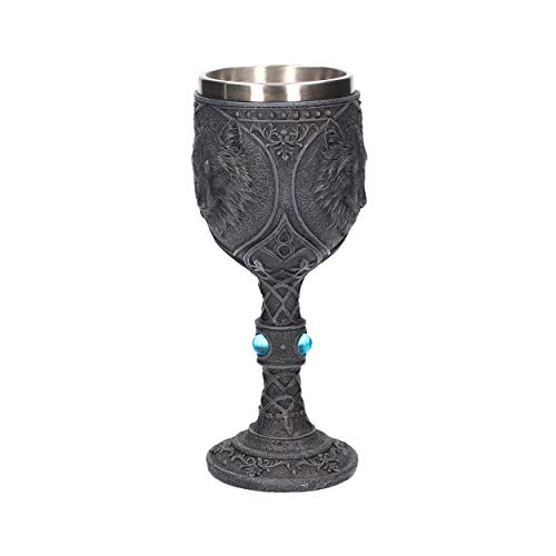 Nemesis Now Night Lobo - Copa (23 cm), Color Negro