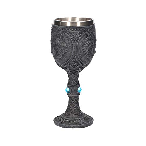Nemesis Now Night Lobo - Copa (23 cm), Color Negro