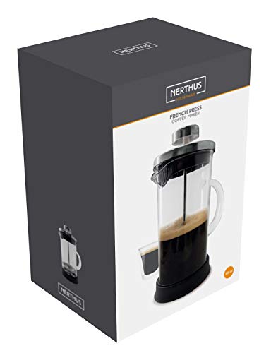 Nerthus FIH 662 Cafetera francesa de émbolo, Cristal, Vidrio
