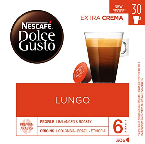 Nescafé DOLCE GUSTO Magnum Café LUNGO - Cápsulas de Café - 3 x 30 - 90 Cápsulas