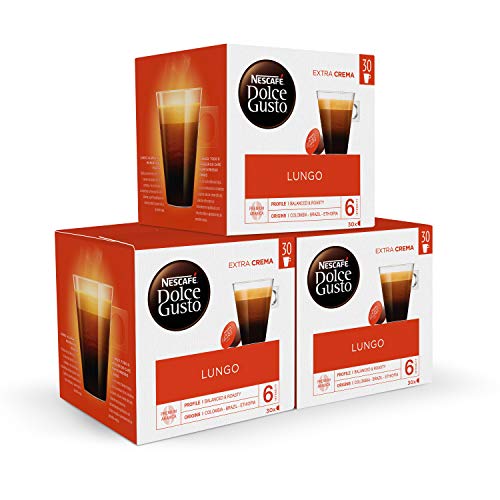 Nescafé DOLCE GUSTO Magnum Café LUNGO - Cápsulas de Café - 3 x 30 - 90 Cápsulas