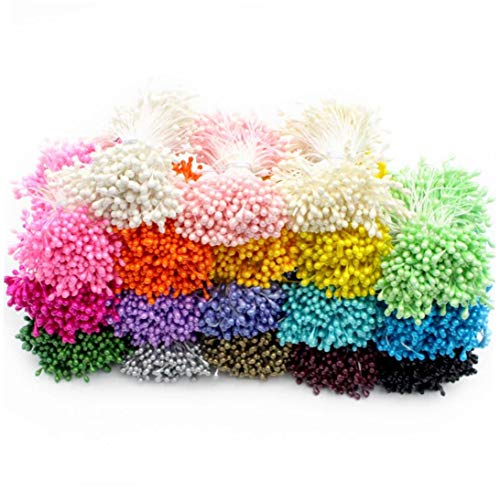 Nicedier 288pcs 3mm Estambre De La Flor Opciones Múltiples Colores Perlas Pistilo Decoración De La Torta De Doble C1101
