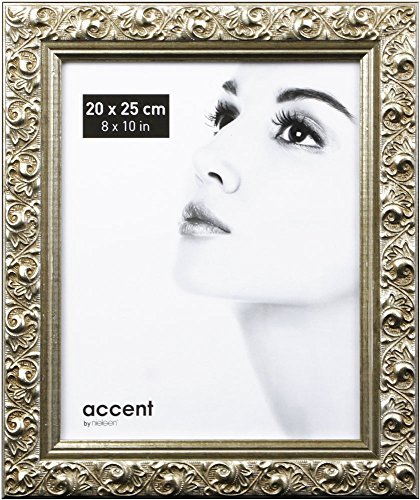 Nielsen Marco de Fotos de diseño Nielsen,de Arabesco, 20 x 25 cm, de Madera, para Fotos, Plata 8525003