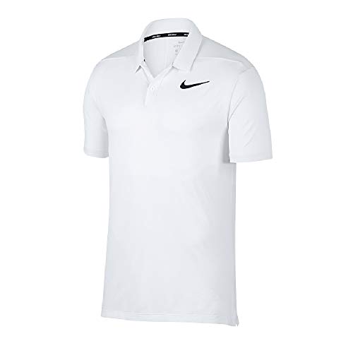 Nike - Polo Transpirable para Hombre (Extra Grande (XL)) (Carbón Claro/Negro)