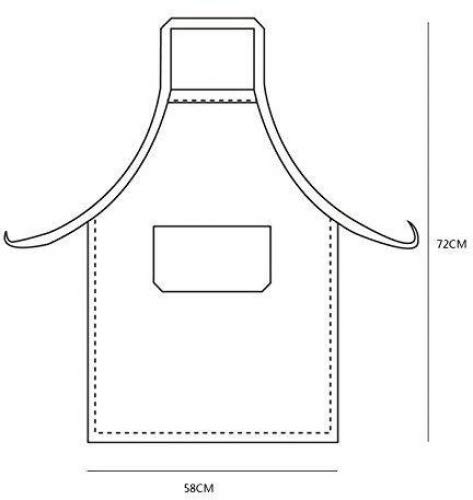 Nikgic Delantal de poliéster Babero de camarero chef profesional Delantal de cocina catering Delantal de cocina Con bolsillos, Negro, 60 * 70 cm