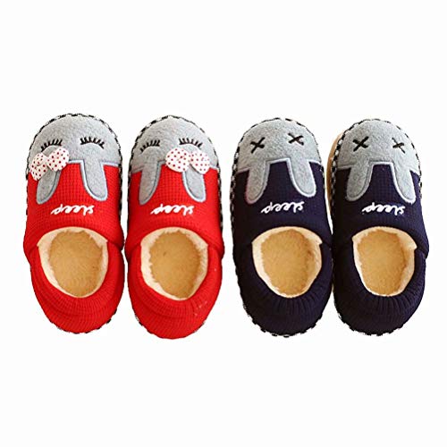 Niños Pequeños Niños Chicas Lindas Zapatillas De Animales Botas Botines Zapatos Suela De Goma Antideslizante