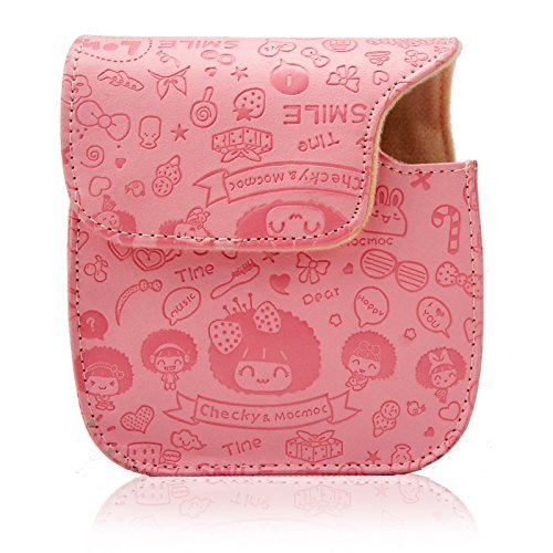 Nishow Camera Accessories for Fujifilm Instax Mini 7/8 or Mini 9 Include Camera Case/Album/Selfie Lens/Colored Filters/Wall Hang Frames/Film Frames/Border Stickers/Corner Stickers-Moc Pink …
