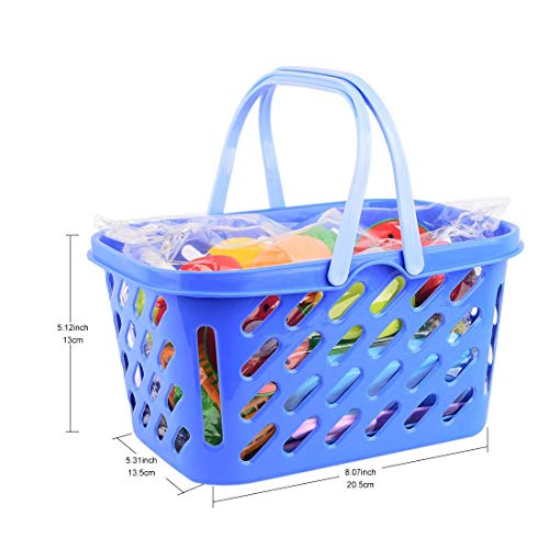 NIWWIN Juego de Alimentos Play para niños, Pretender Verduras y Frutas de Juguete para Cortar Alimentos - Jugar