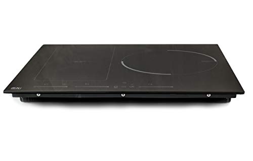NJ HBBQ-60 Cocina de inducción incorporada 60 cm Hob eléctrica 3 zonas Zona de flexión Control tactil Negro