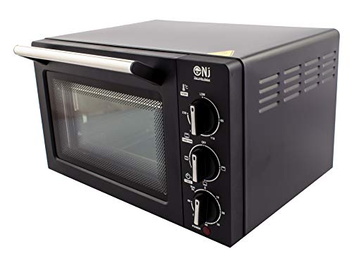 NJ Mini Tostador 14L Horno eléctrico Horno Cocina Temporizador de Mesa Compacto 1200W