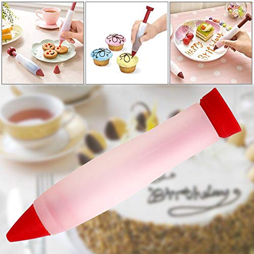 NNMNBV - Boquilla de glaseado para repostería, accesorios de cocina, bolígrafo de escritura para chocolate, mermelada, jarabe crema, pastelería, herramientas de decoración