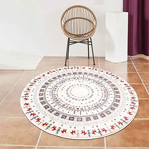 no band Accesorios Redondos Alfombra Alfombra Fácil De Limpiar Resistente Sin Cobertizo Pintura Contemporánea Arte Raya Gruesa Suave Felpa(Size:200 * 200cm)