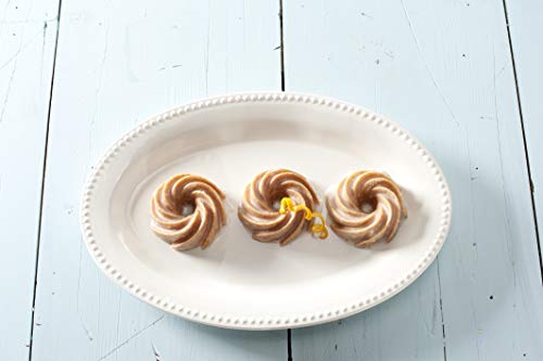 Nordic Ware 88077 Heritage Bundtlette - Pastel de aluminio, color dorado
