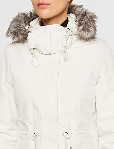 North Face Zaneck Parka - Chaqueta para Mujer, Blanco (Vintage White), L