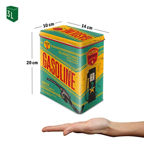 Nostalgic-Art Caja metálica de Estilo Retro - Gasoline